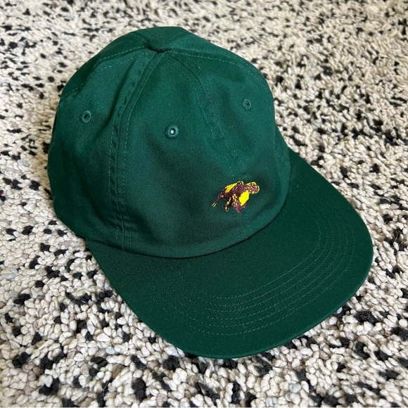 GOLF Wang Bee Logo Hat 6 Panel Forest Green Strap Back Adjustable - Picture 1 of 10